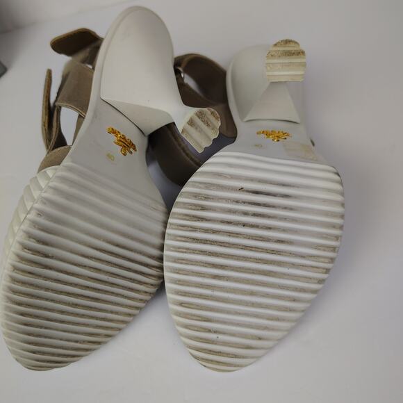 Prada Calzature Donna Kkaki Open Toe Sandal IT Size 40 - Picture 15 of 16